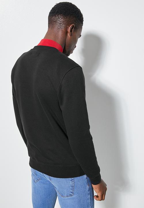 Superbalist - Nasa branded burger crew neck pullover sweat -  black