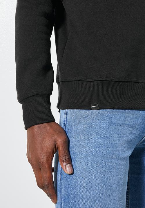 Superbalist - Nasa branded burger crew neck pullover sweat -  black