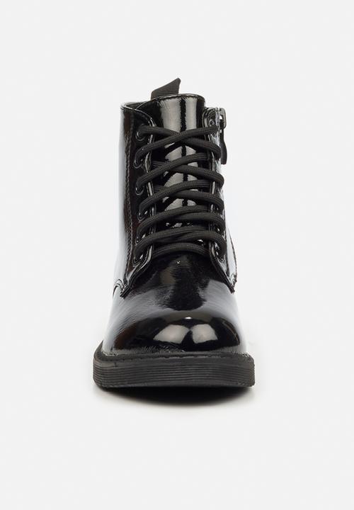Little Miss Black - Nirvana girls ankle boot - black