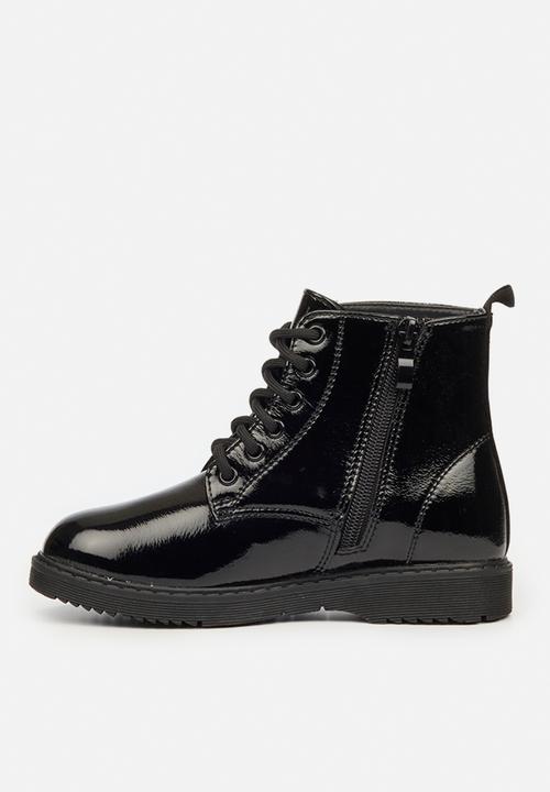 Little Miss Black - Nirvana girls ankle boot - black