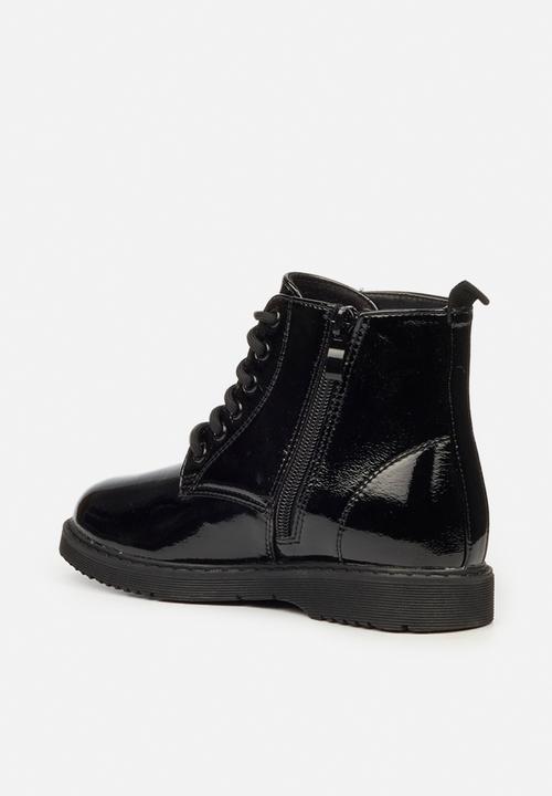 Little Miss Black - Nirvana girls ankle boot - black