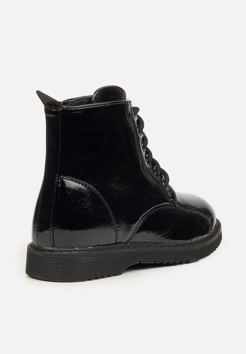 Little Miss Black - Nirvana girls ankle boot - black