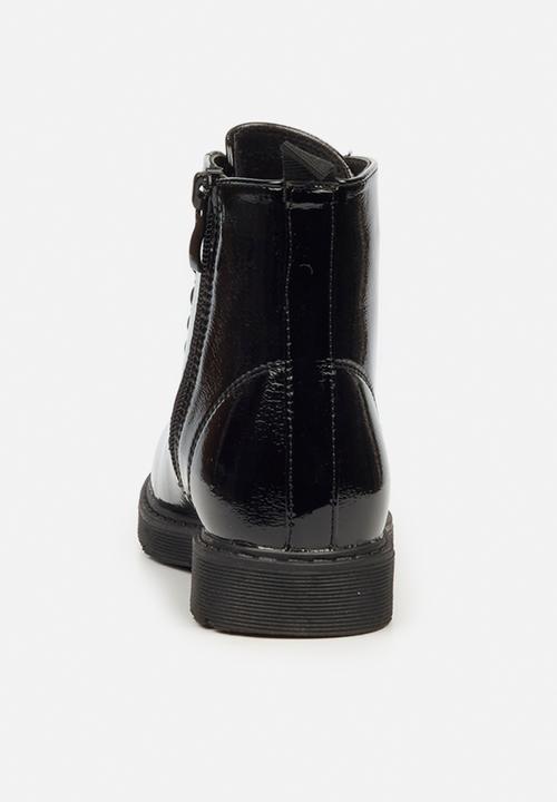 Little Miss Black - Nirvana girls ankle boot - black
