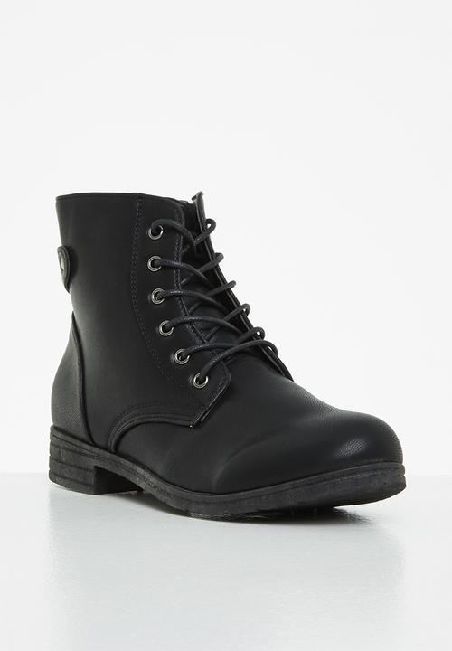 Jada - Lace up ankle boot - black
