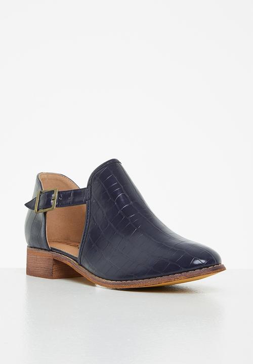 Jada - Cut out ankle bootie - navy