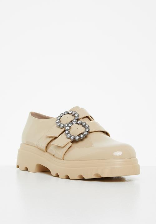 Footwork - Amore chunky monk shoe - stone