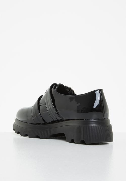Footwork - Amore chunky monk shoe - black