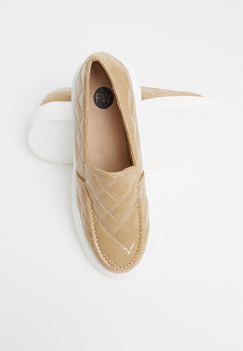 Footwork - Lexy quilted chunky loafer - tan
