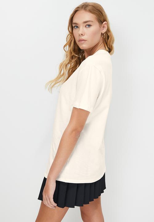 Blake - Oversized graphic tee -  ecru