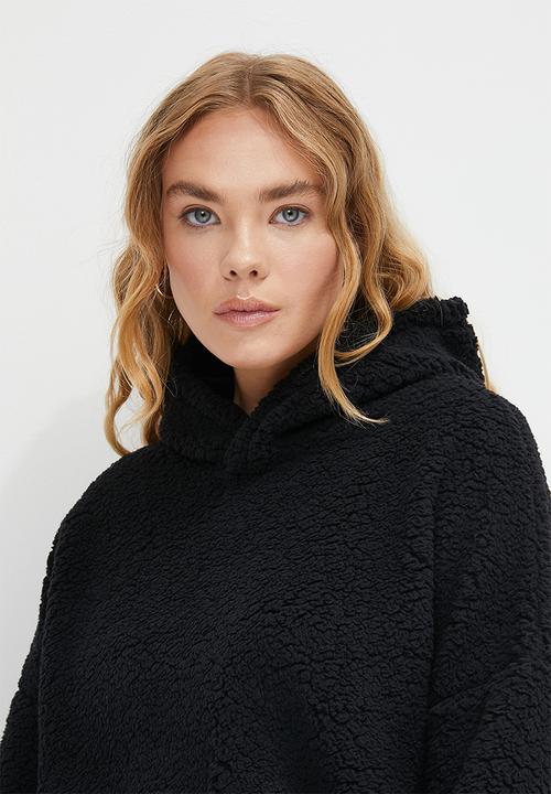 Blake - Textured hoodie - black