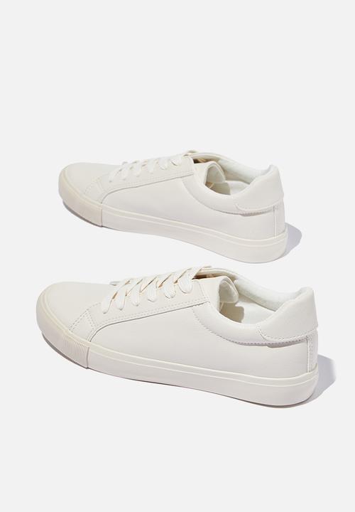 Cotton On - Emily sleek low rise sneaker - ecru sherpa