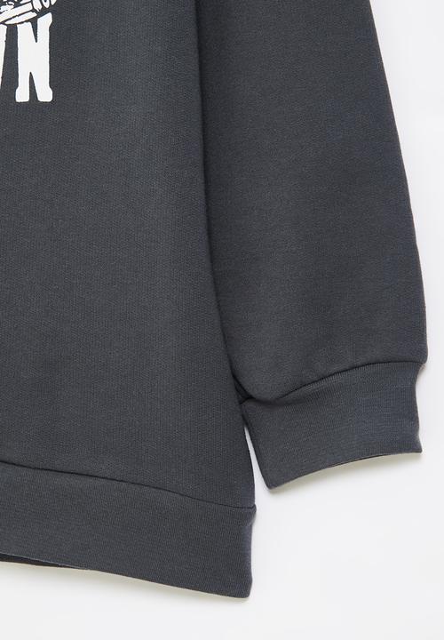 Rebel Republic - Boys crew graphic sweatshirt - charcoal