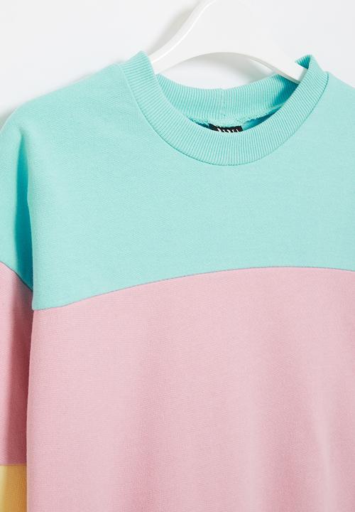 Rebel Republic - Colour block sweat top - multi 