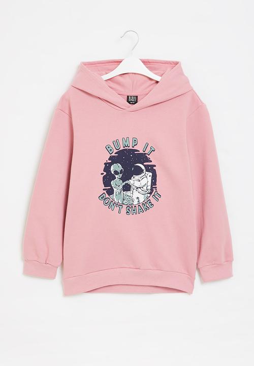 Rebel Republic - Boys graphic hooded sweatshirt - dusty pink