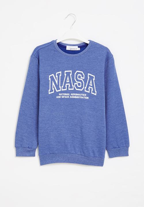 Superbalist - NASA crew graphic sweatshirt - royal melange