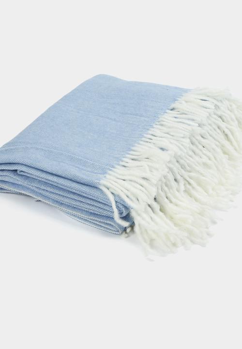 8th Avenue - Diana Dust Blue Throw