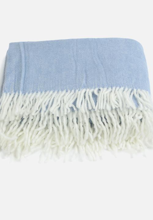8th Avenue - Diana Dust Blue Throw