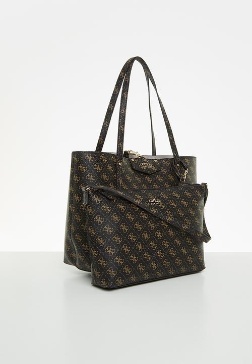 GUESS - Eco brenton tote - brown logo