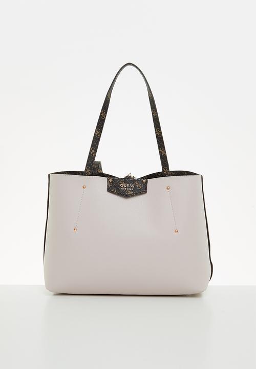 GUESS - Eco brenton tote - brown logo