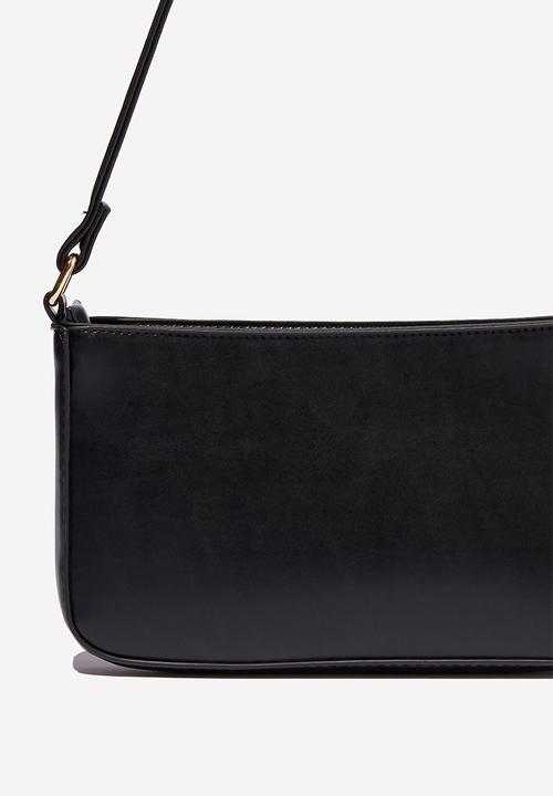 Rubi - Lexi underarm bag - black smooth/gold