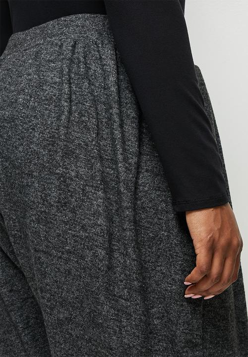 edit Plus - Warm handle harem pant - charcoal melange