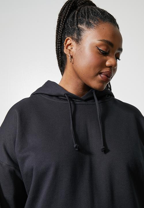 Superbalist - Longline hoodie - black