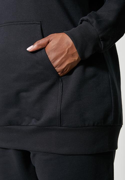 Superbalist - Longline hoodie - black