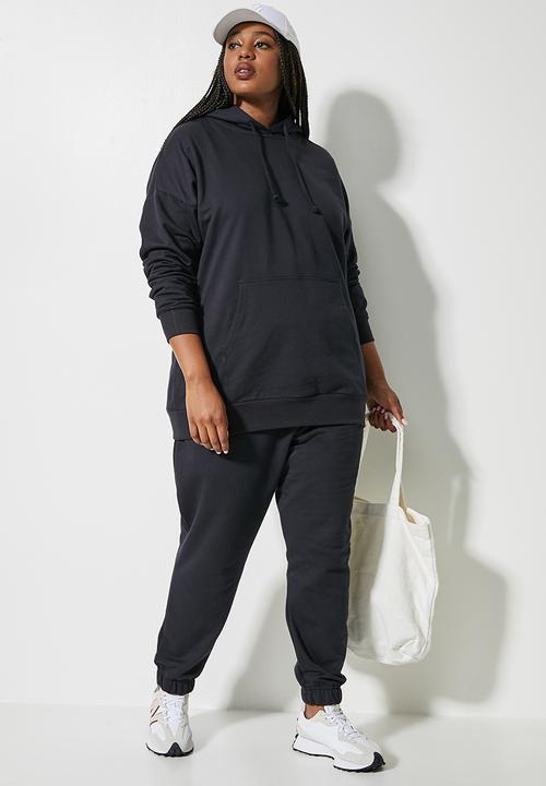 Superbalist - Longline hoodie - black