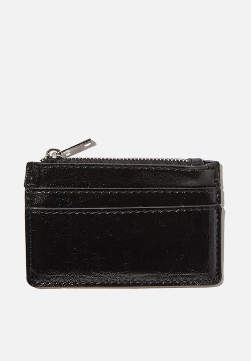 Rubi - Daisy cardholder - black grain