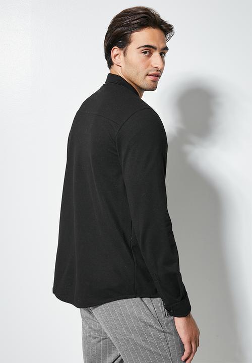 Superbalist - Barber regular fit knit shirt -  black