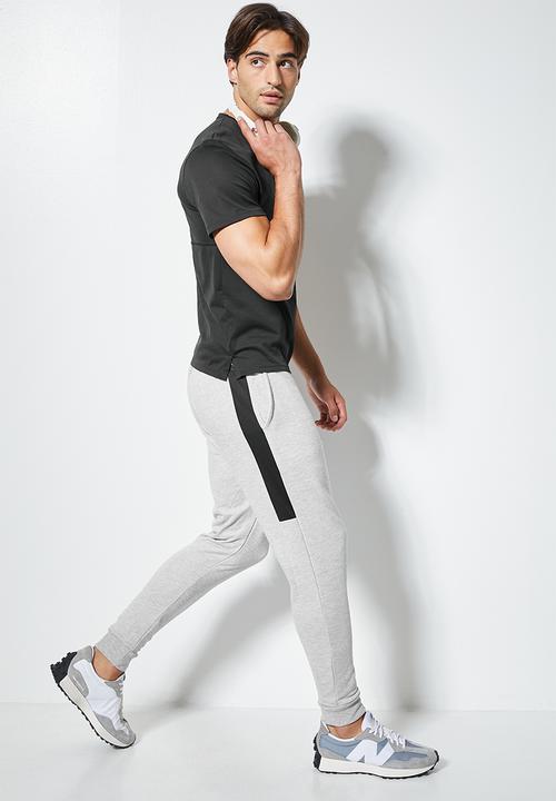 Superbalist - Slim fit cuffed sports sweatpant - light grey