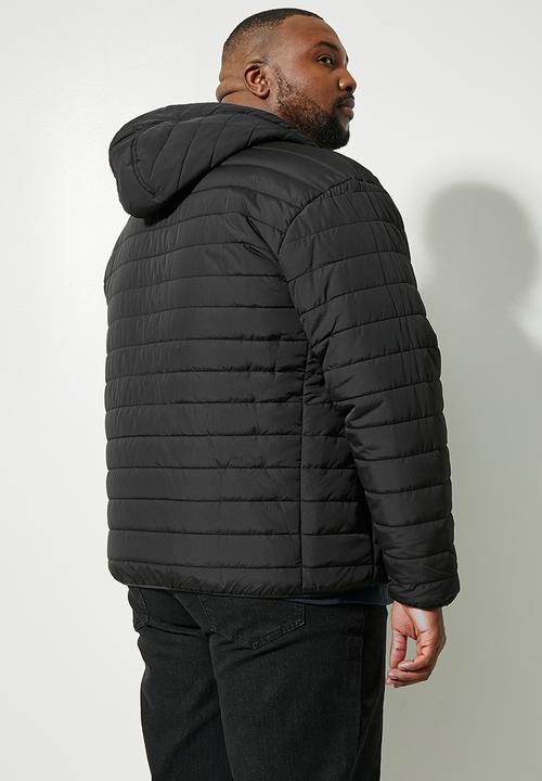 Superbalist - Hobbs hooded puffer jacket  plus - black