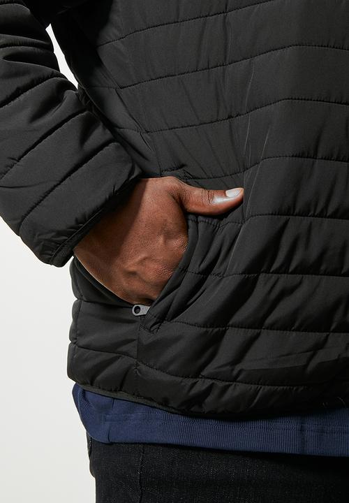 Superbalist - Hobbs hooded puffer jacket  plus - black