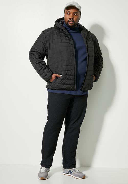 Superbalist - Hobbs hooded puffer jacket  plus - black