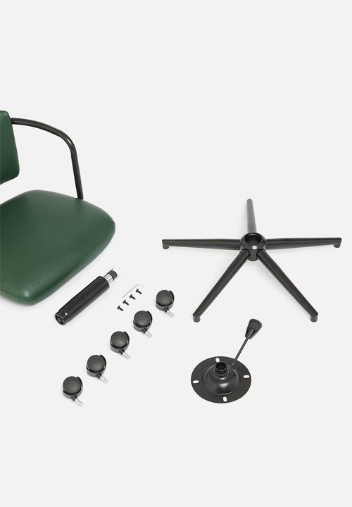 Sixth Floor - Seattle office chair PU - bottle green