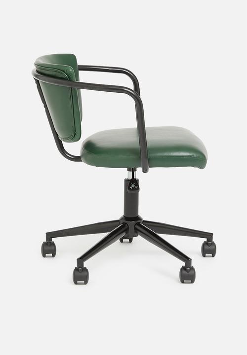 Sixth Floor - Seattle office chair PU - bottle green