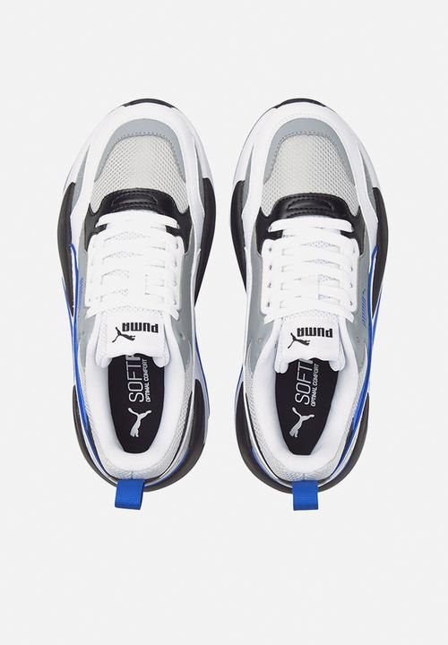 PUMA - X-ray 2 square jr - quarry-puma white-glacier gray-gray violet-puma black