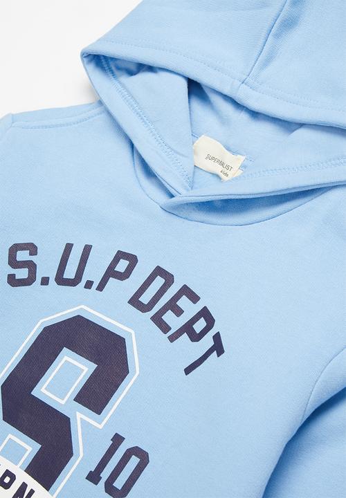 Superbalist Kids - 2 Pack graphic hooded sweatshirt - grey & light blue