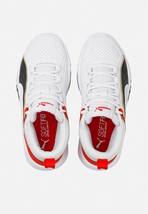 PUMA - Rebound future evo jr - puma white-puma black-high risk red-puma team gold