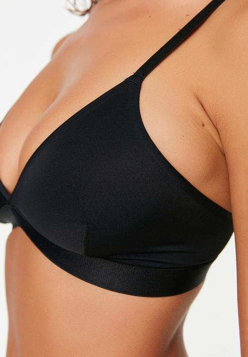 Trendyol - Micro triangle bralette - black