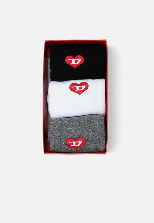 Diesel  - Skm-hermine three pack socks - multi
