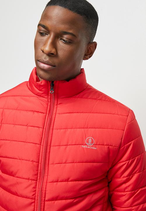 Lark & Crosse - Ascend funnel neck puffer jacket - red