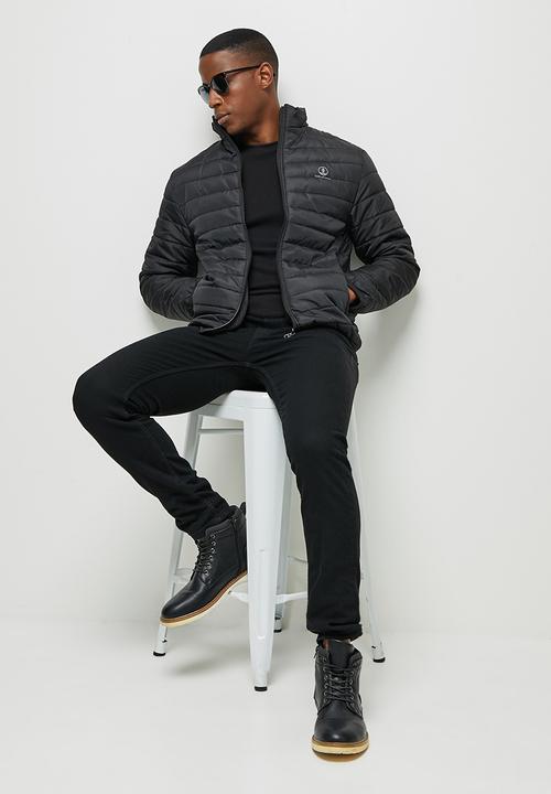 Lark & Crosse - Ascend funnel neck puffer jacket - black