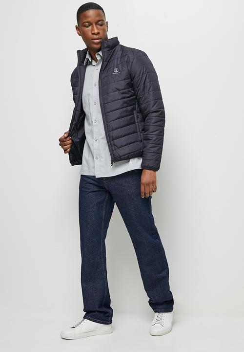 Lark & Crosse - Ascend funnel neck puffer jacket - navy