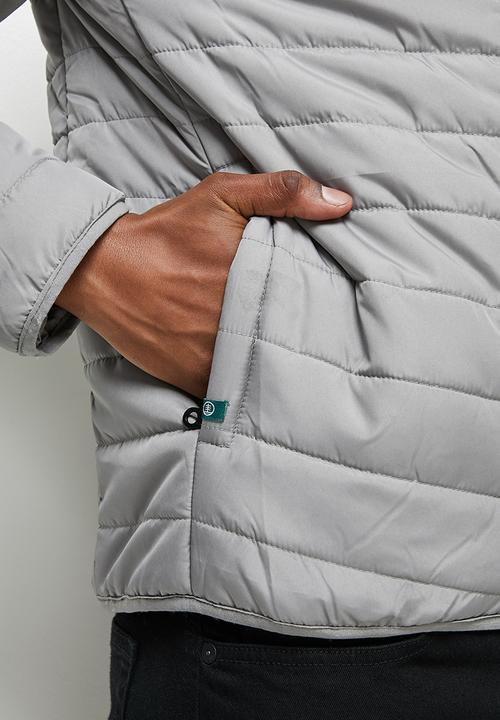 Lark & Crosse - Ascend funnel neck puffer jacket - grey