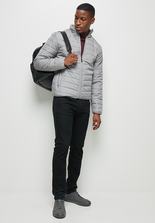 Lark & Crosse - Ascend funnel neck puffer jacket - grey