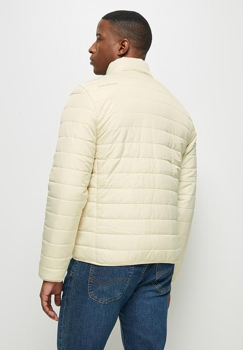 Lark & Crosse - Ascend funnel neck puffer jacket - stone