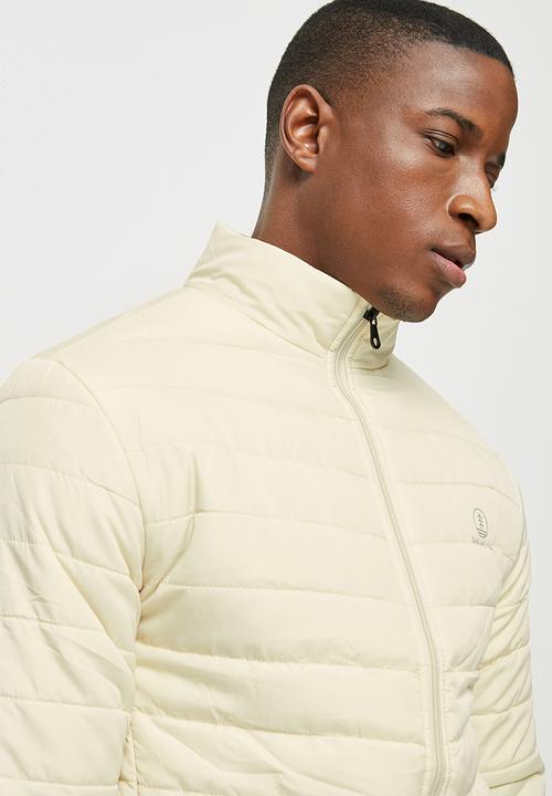 Lark & Crosse - Ascend funnel neck puffer jacket - stone