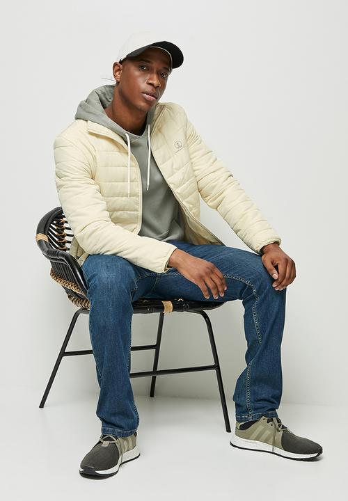Lark & Crosse - Ascend funnel neck puffer jacket - stone