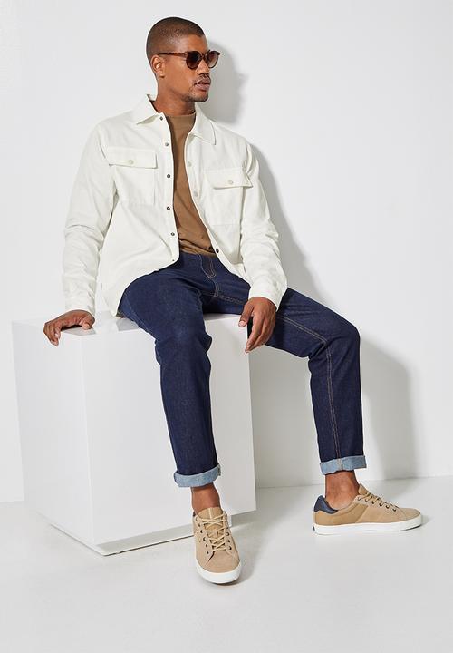 Superbalist - Regular fit double pocket utility shirt - white